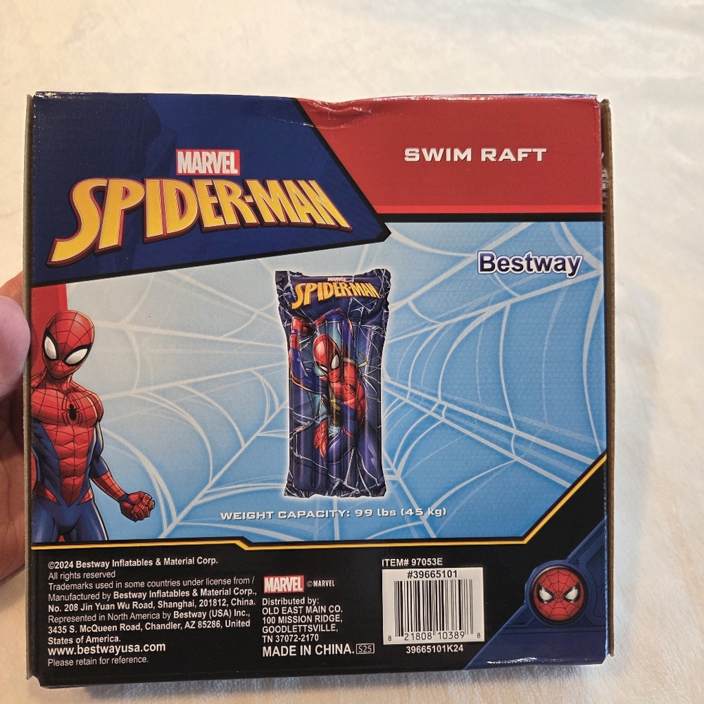 NIB Marvel Spider-Man Inflatable Swim Raft – Bestway Pool Float Ages 3+ - Picture 4 of 7